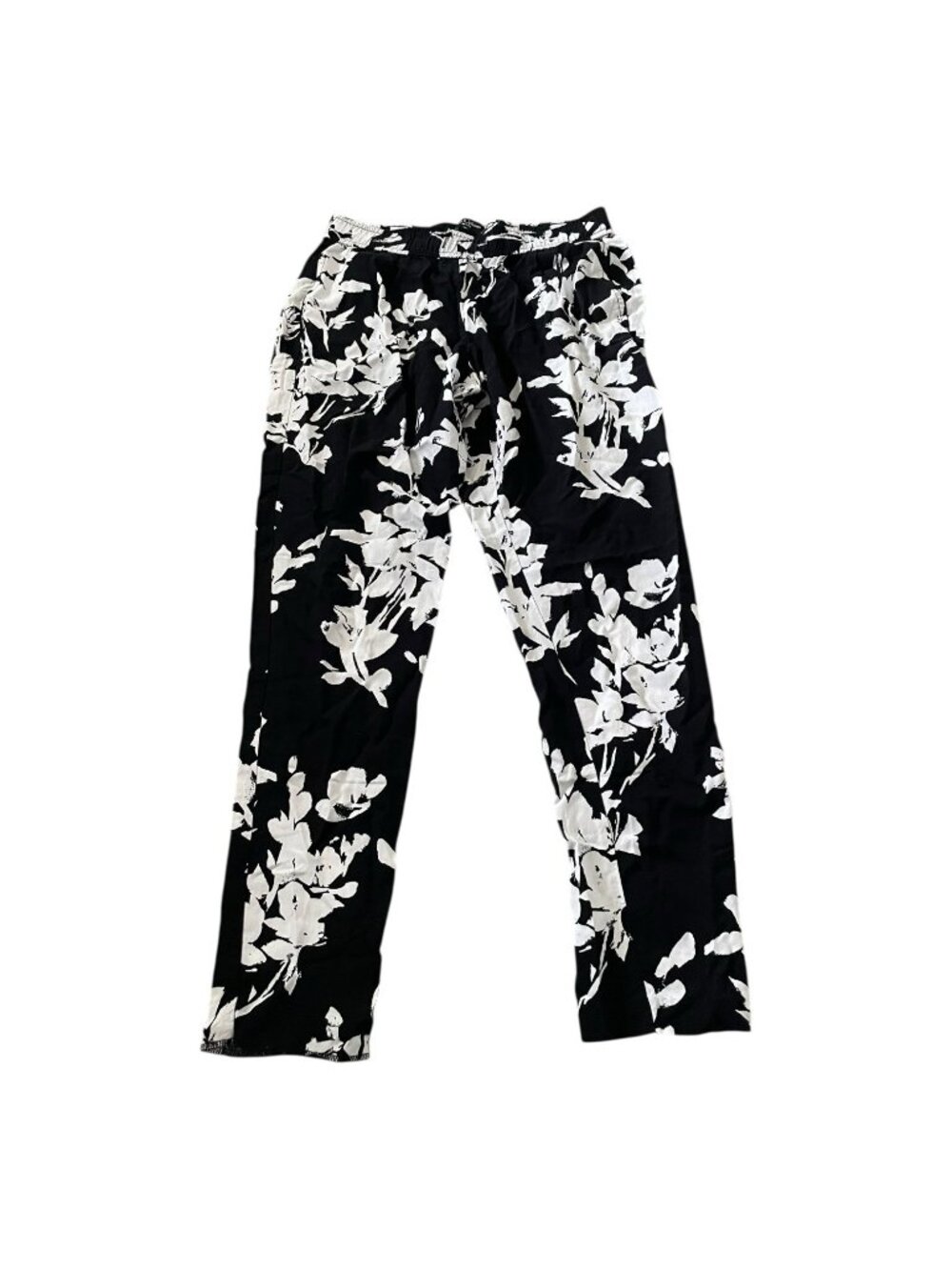 Nue Options black & white printed casual pants size XS Petite